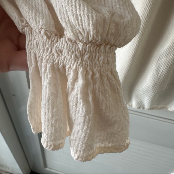 A New Day Women’s Small High Neck Peasant Top Off White - Picture 6 of 10